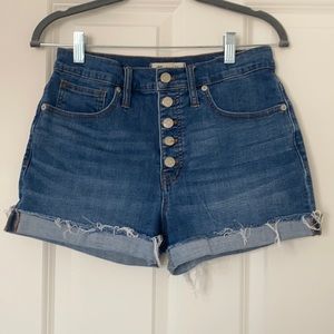 Madewell High Rise Denim Shorts